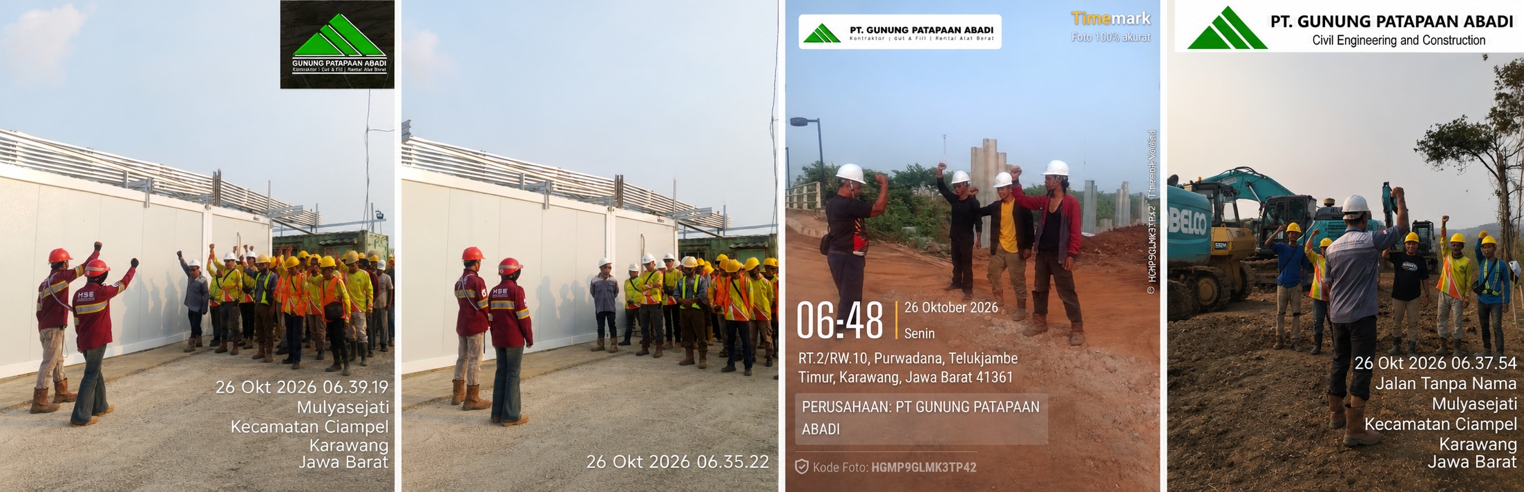 PT. Gunung Patapaan Abadi Awali Aktivitas Proyek dengan Safety Morning untuk Perkuat Budaya Keselamatan